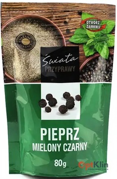  Перець чорний мелений Przyprawy Swiata 80 г