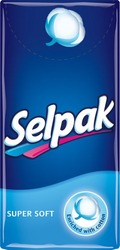 картинка Хусточки носові Selpak Super Soft 4-шарові 10 шт.