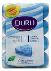 картинка Крем-мило тверде Duru 1+1 Зволожувальний крем з морськими мінералами 4х80 г