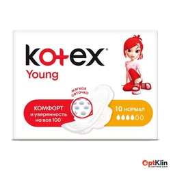 картинка прокладки для критичних днів Kotex Young Normal 10 шт.