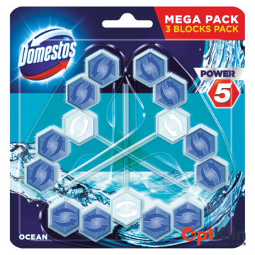  блок для очищення унітаза Domestos Power 5 Океан 3х55 г