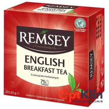  чай чорний Remsey English Breakfast Tea в пакетиках 75 шт.
