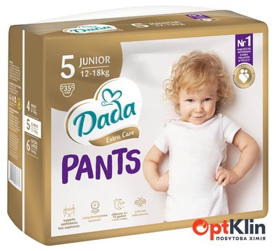  1 Підгузки-трусики Dada Extra Care 5 Junior (12‑18 кг) 35 шт.