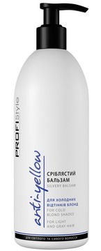  Бальзам для світлого та сивого волосся PROFIStyle Anti-Yellow для холодних відтінків блонд 500 мл