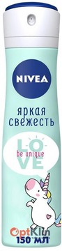  Антиперспірант-спрей Nivea  Love Be Unique Яскрава Свіжість 150 мл