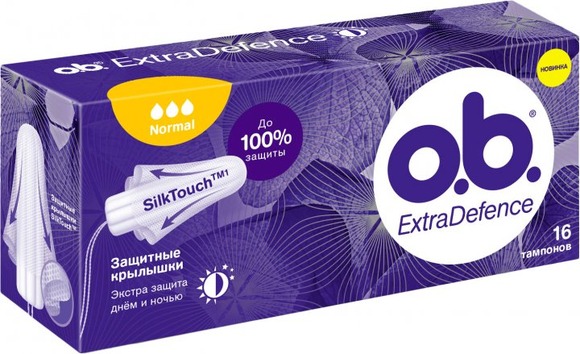  Тампони o.b. ExtraDefence Normal 16 шт. (3 каплі)