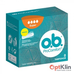 картинка Тампони o.b. ProComfort Super, 8 шт. (4 каплі) 