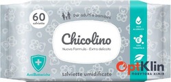 картинка Вологі серветки Chicolino для дорослих і дітей антибактеріальні 60 шт.