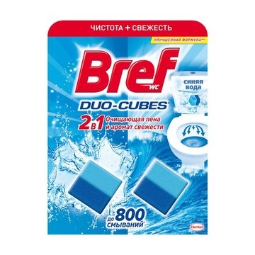  Таблетки для бачка унітаза Bref Duo-Cubes 2 в 1 2х50 г