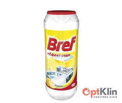 картинка Порошок для чищення Bref Ефект соди Лимон 500 г